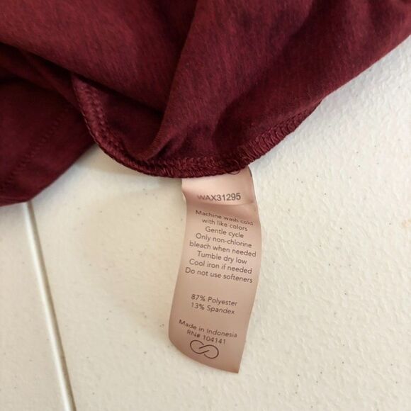 Calia Tank Top Women's Small Maroon Red Sleeveless Athletic Casual Shirt - Picture 7 of 8